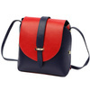 navy blue + red