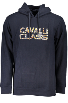 CAVALLI CLASS MEN&#39;S BLUE ZIPLESS SWEATSHIRT