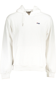 FILA MEN&#39;S WHITE ZIPLESS SWEATSHIRT