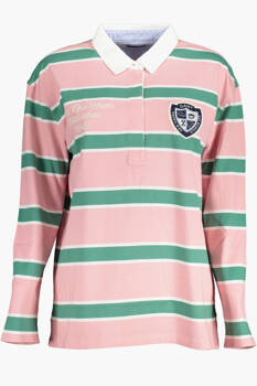 GANT WOMEN&#39;S PINK LONG SLEEVE POLO SHIRT