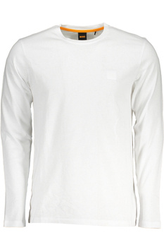 HUGO BOSS MEN&#39;S LONG SLEEVED T-SHIRT WHITE