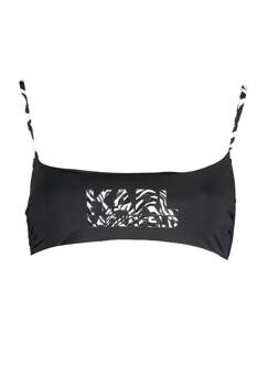 KARL LAGERFELD BEACHWEAR TOP WOMEN&#39;S COSTUME BLACK