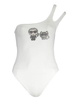 KARL LAGERFELD BEACHWEAR WOMEN'S SWIMSUIT WHITE