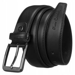 Leather belt PIERRE CARDIN 6228 NERO