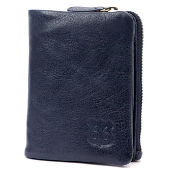 Leather small women's practical wallet Route 66