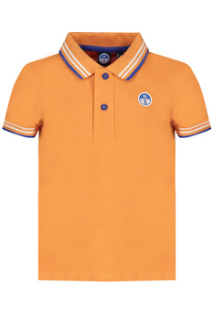 NORTH SAILS ORANGE SHORT SLEEVED POLO SHIRT FOR CHILDREN