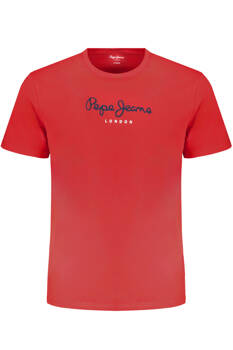 PEPE JEANS MEN&#39;S SHORT SLEEVE T-SHIRT RED