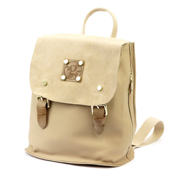 Practical women's backpack made of eco-leather Gregorio