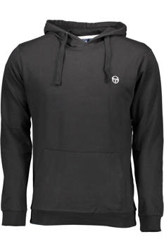 SERGIO TACCHINI BLACK MAN SWEATSHIRT WITHOUT ZIP