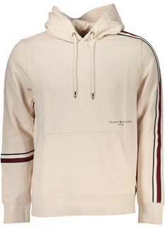 TOMMY HILFIGER MEN&#39;S BEIGE ZIPLESS SWEATSHIRT