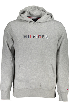 TOMMY HILFIGER MEN'S GRAY ZIPLESS SWEATSHIRT