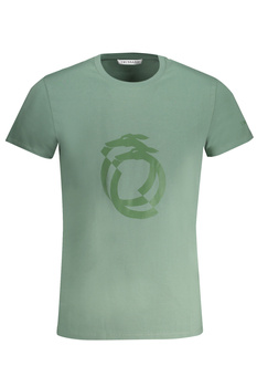 TRUSSARDI GREEN MEN&#39;S SHORT SLEEVED T-SHIRT