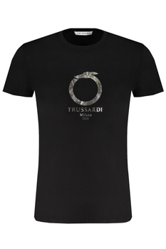 TRUSSARDI MEN&#39;S SHORT SLEEVE T-SHIRT BLACK