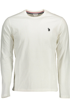 US POLO T-SHIRT LONG SLEEVE MAN WHITE