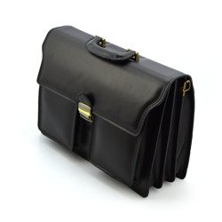 Vera Pelle 008 black briefcase