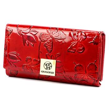 sk�ra ekologiczna + Women's genuine leather wallet Gregorio BTE-102