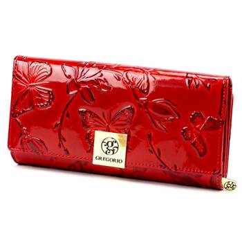 sk�ra ekologiczna + Women's genuine leather wallet Gregorio BTE-122