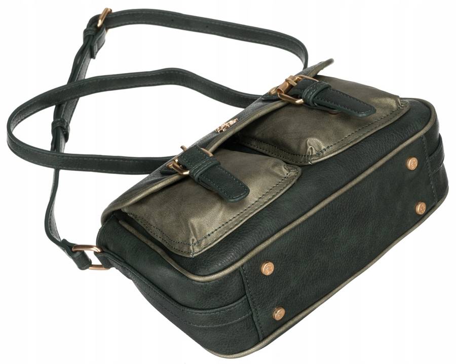 A messenger bag made of ecological leather with a flap - LuluCastagnette