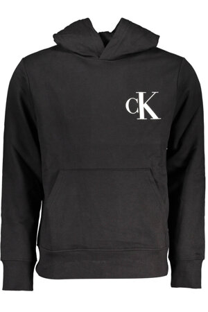 CALVIN KLEIN MEN&#39;S BLACK ZIPLESS SWEATSHIRT