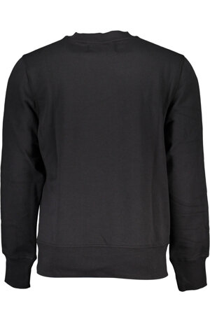 CALVIN KLEIN MEN&#39;S BLACK ZIPLESS SWEATSHIRT