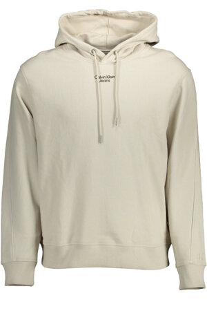 CALVIN KLEIN SWEATSHIRT WITHOUT ZIP MAN BEIGE