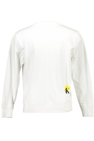 CALVIN KLEIN SWEATSHIRT WITHOUT ZIP MAN WHITE