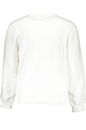 CALVIN KLEIN WHITE MEN&#39;S SWEATSHIRT WITHOUT ZIP