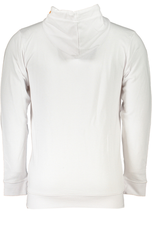 CAVALLI CLASS MEN&#39;S WHITE ZIP SWEATSHIRT