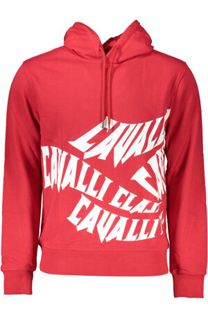 CAVALLI CLASS SWEATSHIRT WITHOUT ZIP MAN RED