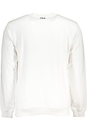 FILA MEN&#39;S WHITE ZIPLESS SWEATSHIRT