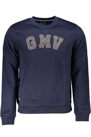 GIAN MARCO VENTURI MEN&#39;S BLUE ZIPLESS SWEATSHIRT