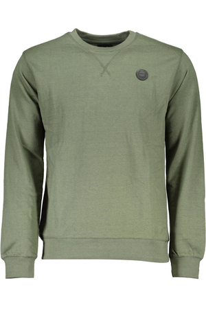 GIAN MARCO VENTURI MEN&#39;S GREEN SWEATSHIRT WITHOUT ZIP