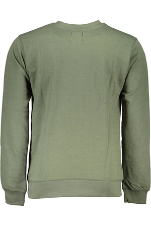 GIAN MARCO VENTURI MEN&#39;S GREEN SWEATSHIRT WITHOUT ZIP