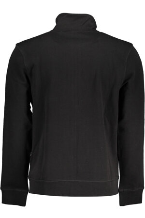 HUGO BOSS MEN&#39;S BLACK ZIPPED SWEATSHIRT