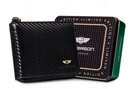 Horizonta Men's wallet made of natural leather - Peterson