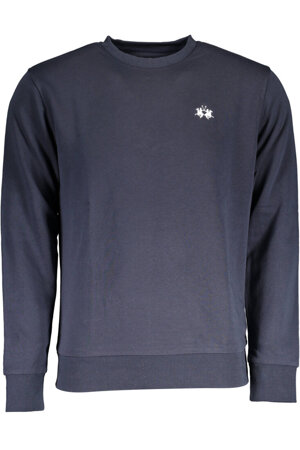 LA MARTINA BLUE MEN&#39;S SWEATSHIRT WITHOUT ZIP