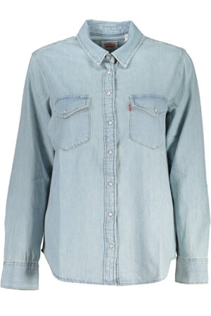 LEVI&#39;S LIGHT BLUE WOMEN&#39;S LONG SLEEVED SHIRT