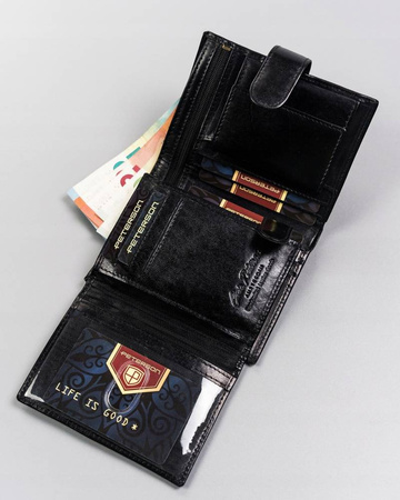 Leather wallet RFID PETERSON PTN 22308L-VT-T