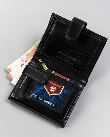 Leather wallet RFID PETERSON PTN 22309L-VT-E