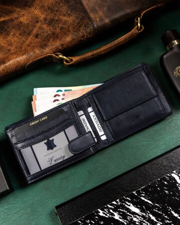 Leather wallet RFID ROVICKY R-N992-GAT