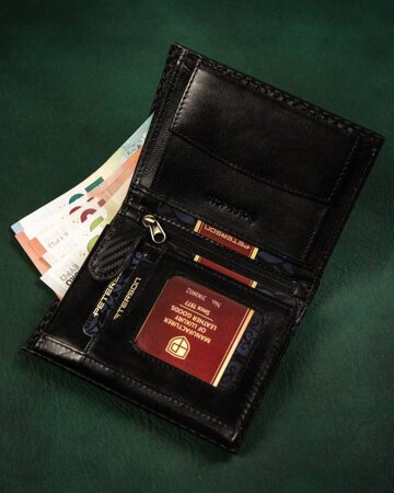 Leather's wallet RFID PETERSON PTN 317-CA