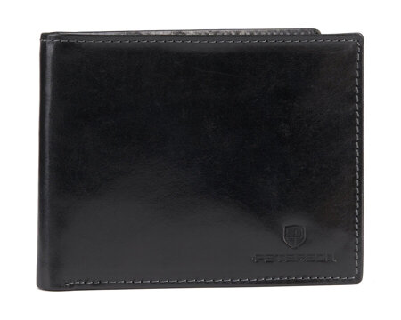 Men's wallet from shiny natural leather - Peterson