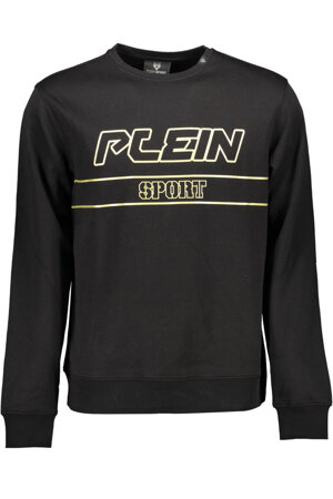 PLEIN SPORT SWEATSHIRT WITHOUT ZIP MAN BLACK