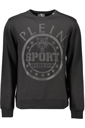 PLEIN SPORT SWEATSHIRT WITHOUT ZIP MAN BLACK