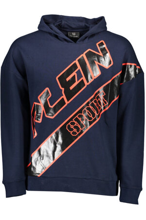 PLEIN SPORT SWEATSHIRT WITHOUT ZIP MAN BLUE