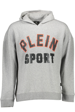 PLEIN SPORT SWEATSHIRT WITHOUT ZIP MAN GRAY