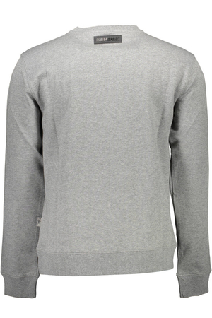 PLEIN SPORT SWEATSHIRT WITHOUT ZIP MAN GRAY