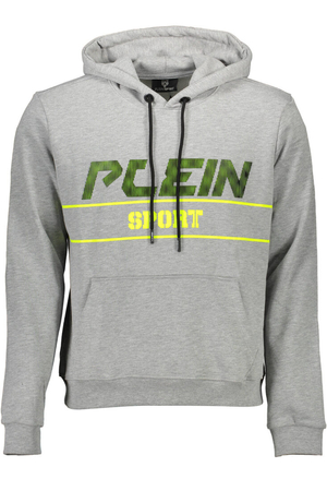 PLEIN SPORT SWEATSHIRT WITHOUT ZIP MAN GRAY