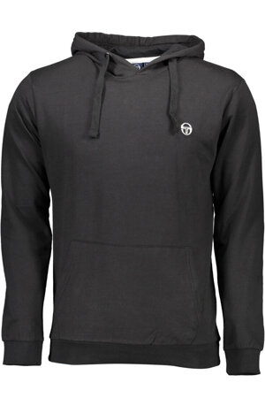 SERGIO TACCHINI BLACK MAN SWEATSHIRT WITHOUT ZIP