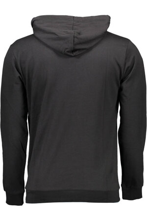 SERGIO TACCHINI BLACK MAN SWEATSHIRT WITHOUT ZIP